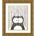 thumbnail image 1 of Allen, Kimberly 26x32 Gold Ornate Wood Framed with Double Matting Museum Art Print Titled - Woodland Owl, 1 of 4