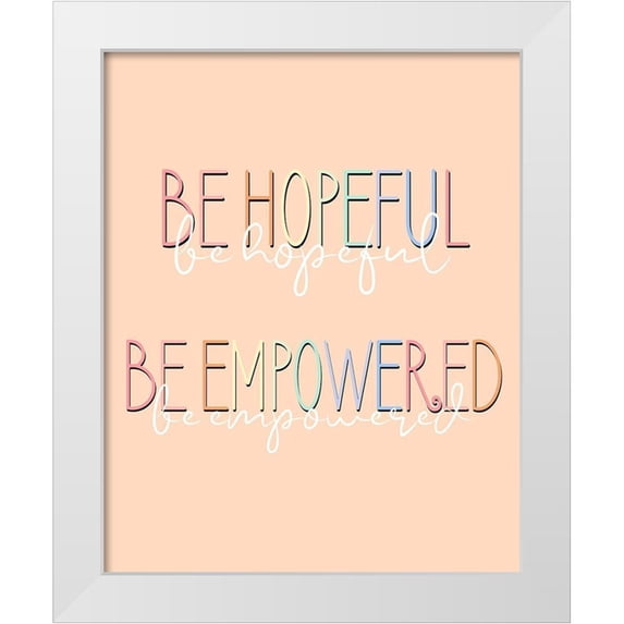 Allen, Kimberly 26x32 White Modern Wood Framed Museum Art Print Titled - Be Hopeful