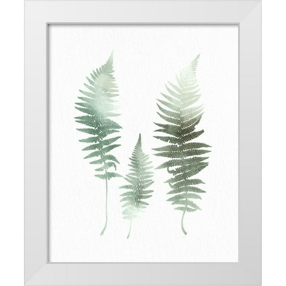 Allen, Kimberly 26x32 White Modern Wood Framed Museum Art Print Titled - Watercolor Greens 1