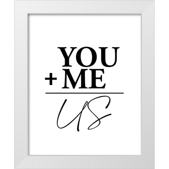 Allen, Kimberly 26x32 White Modern Wood Framed Museum Art Print Titled - You Plus