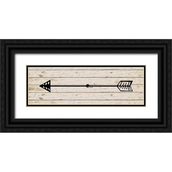 Allen, Kimberly 32x13 Black Ornate Wood Framed with Double Matting Museum Art Print Titled - Arrow 1