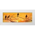 thumbnail image 1 of Allen, Kimberly 32x13 White Modern Wood Framed Museum Art Print Titled - Black Birds, 1 of 4