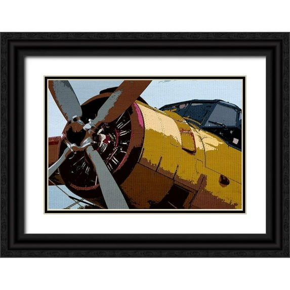 Allen, Kimberly 32x23 Black Ornate Wood Framed with Double Matting Museum Art Print Titled - Propeller