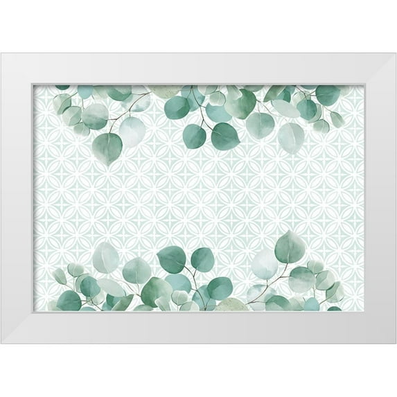 Allen, Kimberly 32x23 White Modern Wood Framed Museum Art Print Titled - Eucalyptus Mood 2