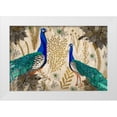thumbnail image 1 of Allen, Kimberly 32x23 White Modern Wood Framed Museum Art Print Titled - Poinsettia Peacocks, 1 of 4