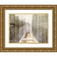 thumbnail image 1 of Allen, Kimberly 32x25 Gold Ornate Wood Framed with Double Matting Museum Art Print Titled - Canoe Tip, 1 of 4