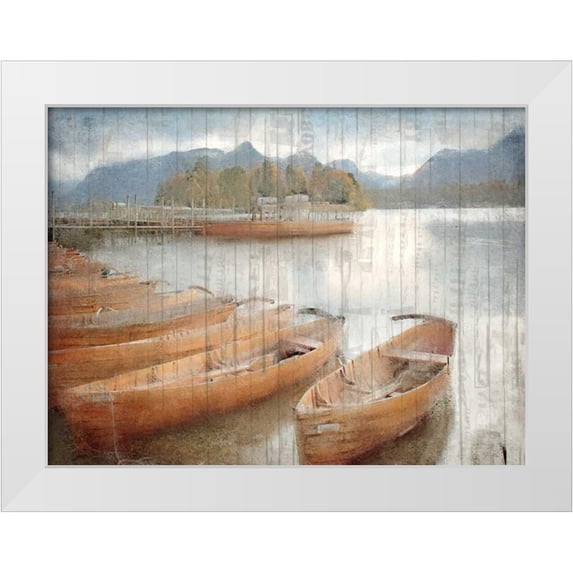 Allen, Kimberly 32x25 White Modern Wood Framed Museum Art Print Titled - At Sunset 2