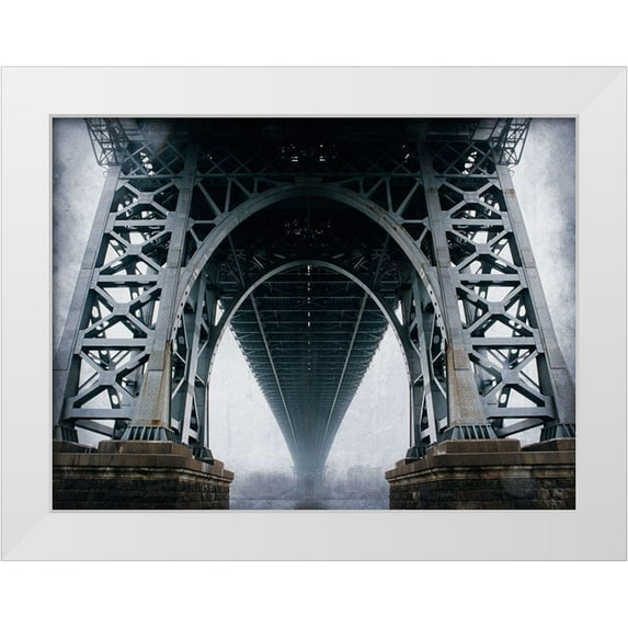 Allen, Kimberly 32x25 White Modern Wood Framed Museum Art Print Titled - Bridge