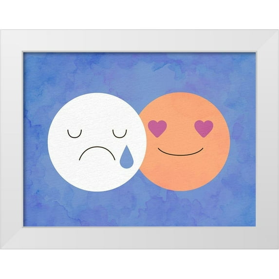 Allen, Kimberly 32x25 White Modern Wood Framed Museum Art Print Titled - Mood 2