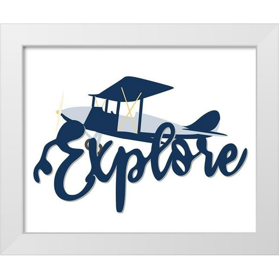Allen, Kimberly 32x26 White Modern Wood Framed Museum Art Print Titled - Explore Air 1