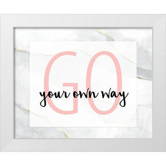Allen, Kimberly 32x26 White Modern Wood Framed Museum Art Print Titled - Go Your Own Way 3