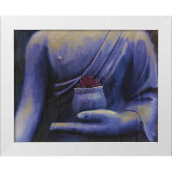 Allen, Kimberly 32x26 White Modern Wood Framed Museum Art Print Titled - Serenity