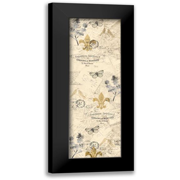 Allen, Kimberly 7x14 Black Modern Framed Museum Art Print Titled - Fluers