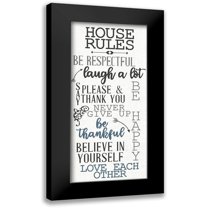 Allen, Kimberly 8x14 Black Modern Framed Museum Art Print Titled - House Rules