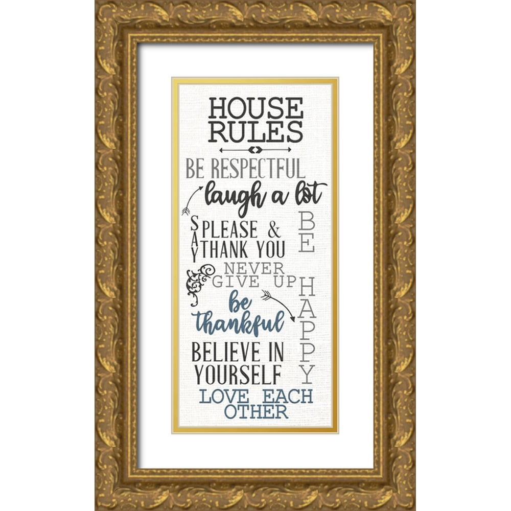 Allen, Kimberly 8x14 Gold Ornate Wood Framed with Double Matting Museum ...