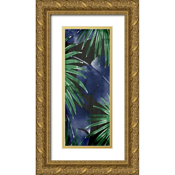 Allen, Kimberly 8x14 Gold Ornate Wood Framed with Double Matting Museum Art Print Titled - In the Jungle 3