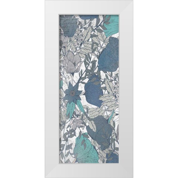 Allen, Kimberly 8x14 White Modern Wood Framed Museum Art Print Titled - Carte Postale Blooms Mineral 1