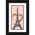 thumbnail image 1 of Allen, Kimberly 9x14 Black Ornate Wood Framed with Double Matting Museum Art Print Titled - Paris Heart 1, 1 of 4