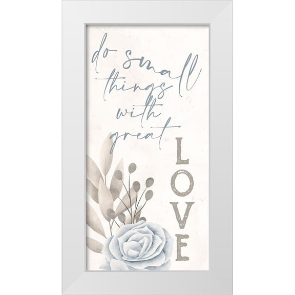 Allen, Kimberly 9x14 White Modern Wood Framed Museum Art Print Titled - Simply Blessed Floral 2