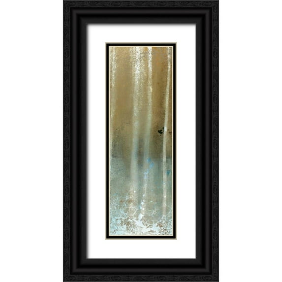 Allen, Kimberly 9x18 Black Ornate Wood Framed with Double Matting Museum Art Print Titled - Through the Trees B