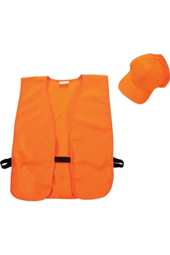 Orange Hat and Vest Combo by Allen Company