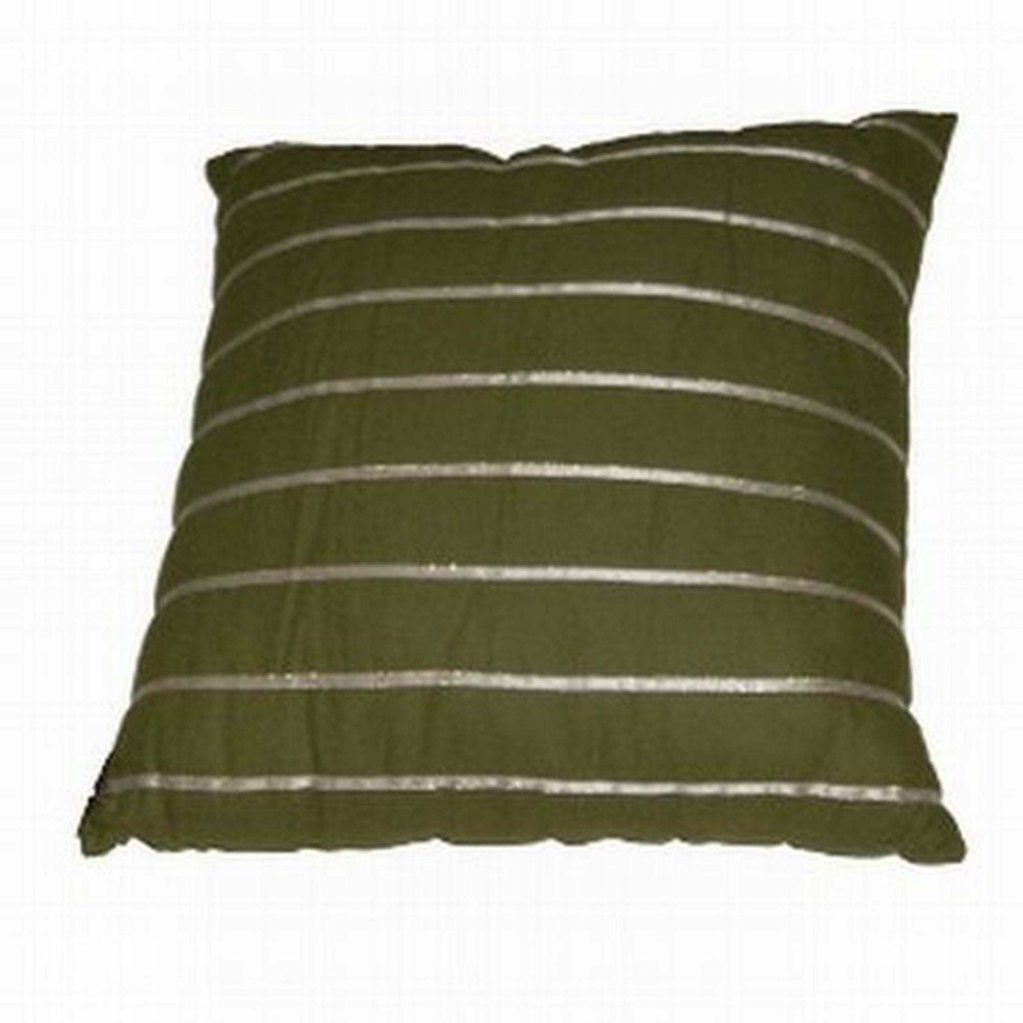 Allen Roth Green Ribbon Stripe Throw Pillow Accent Cushion