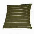 thumbnail image 1 of Allen & Roth Green Ribbon Stripe Throw Pillow Accent Cushion, 1 of 1