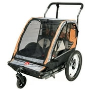 Allen Sports AS2 2-Child Bicycle Trailer & Stroller with Safety Harness