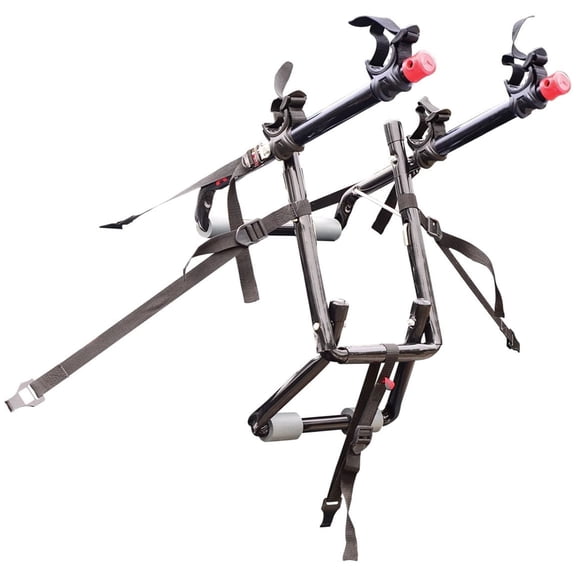 Allen Sports Deluxe 2-Bicycle Trunk Mounted Bike Rack Carrier, model 102DN, 35 lbs per bike capacity
