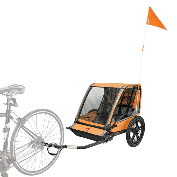 Allen Sports Hi-Viz 2-Child Bicycle Trailer, Model ET2-O