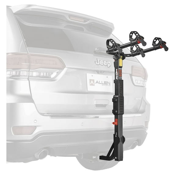 Allen Sports Premier 2-Bicycle Hitch Mounted Bike Rack Carrier, Model S-525, Black