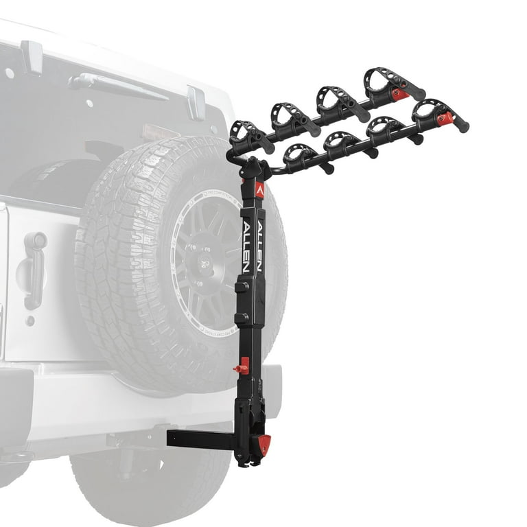 Allen Sports Premier Locking 4 Bicycle Rack for Vehicle with Spare Tire Model 400QR Black