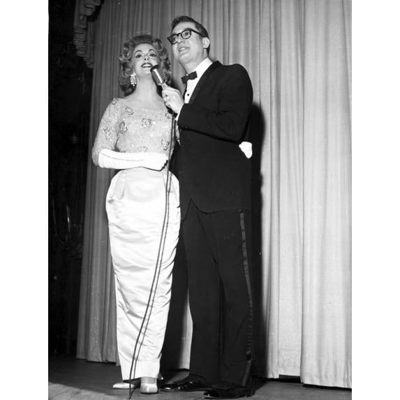 Allen Steve and Jayne Meadows on stage Photo Print (8 x 10)