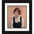 thumbnail image 1 of Allen Tucker 15x17 Black Ornate Wood Framed Double Matted Museum Art Print Titled - The Pearl (1923), 1 of 5
