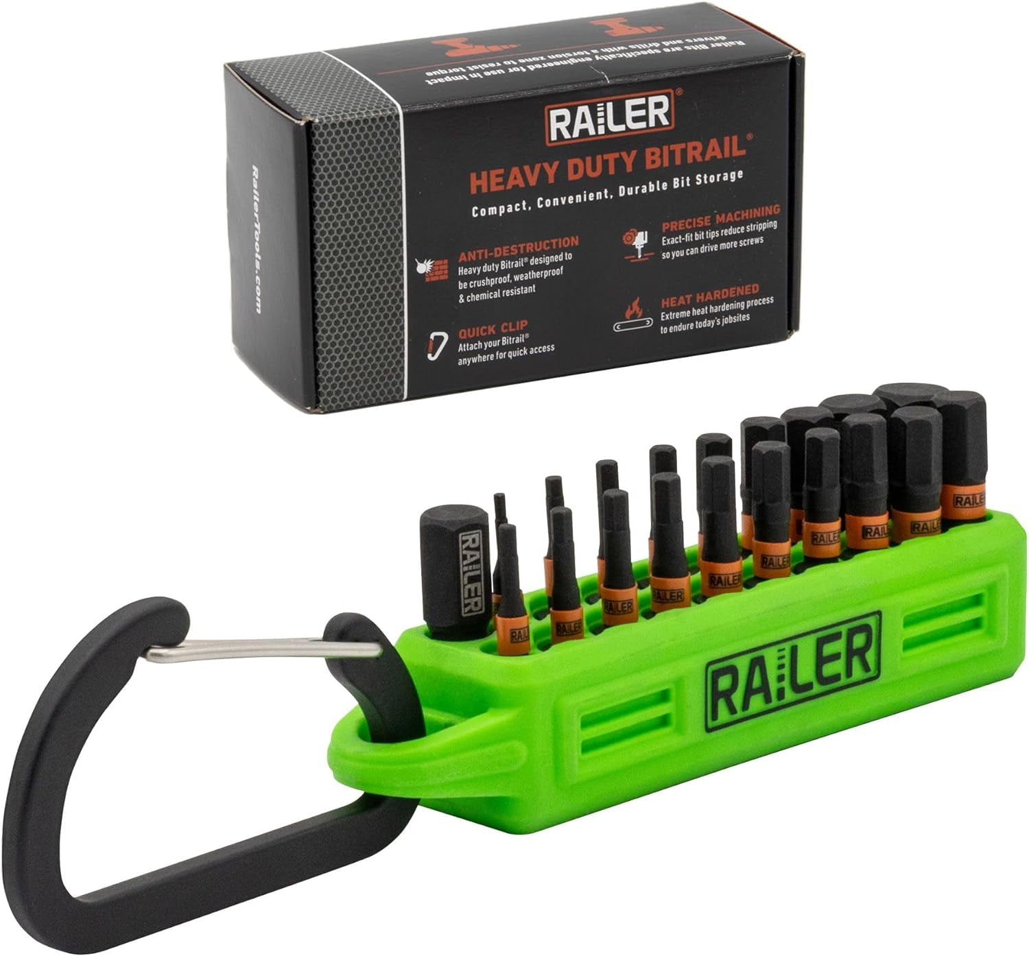 Allen Wrench Hex Bit Set Railer 1 Inch Impact Driver 20pc Hex Bit Set With A Bit Holder Carabiner. Premium S2 Steel Ideal For Furniture Screws Walmart