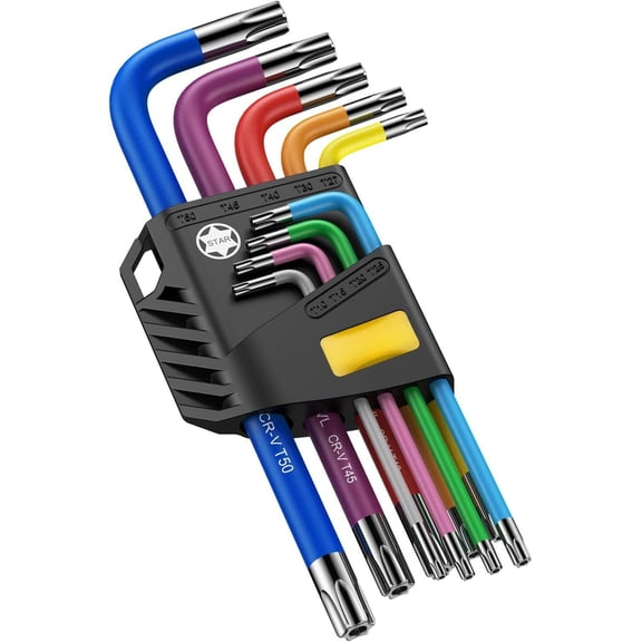 Allen Wrench Set, 9 count  Key Set, T10-T50, Long Arm  Key Set, Color Coding TX Key Set for , and  Repairs