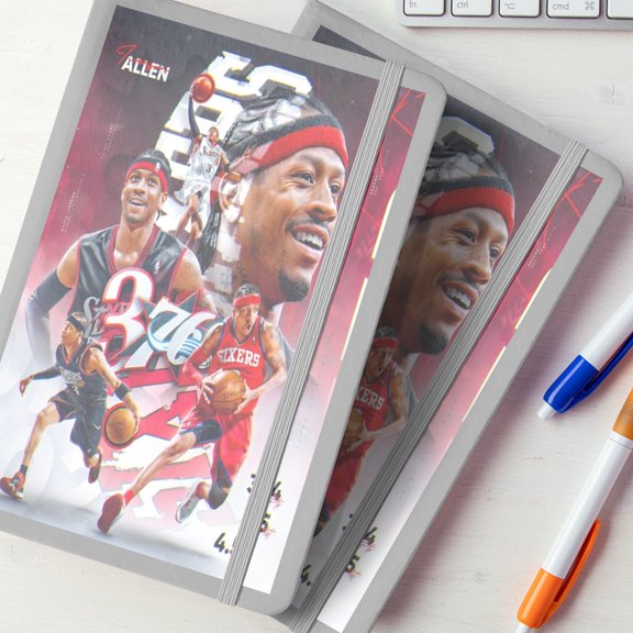 Allen iwerson Custom Printed Notebook.