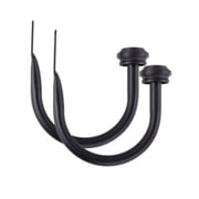 Allen + roth 2-Pack Matte Black Curtain Holdbacks