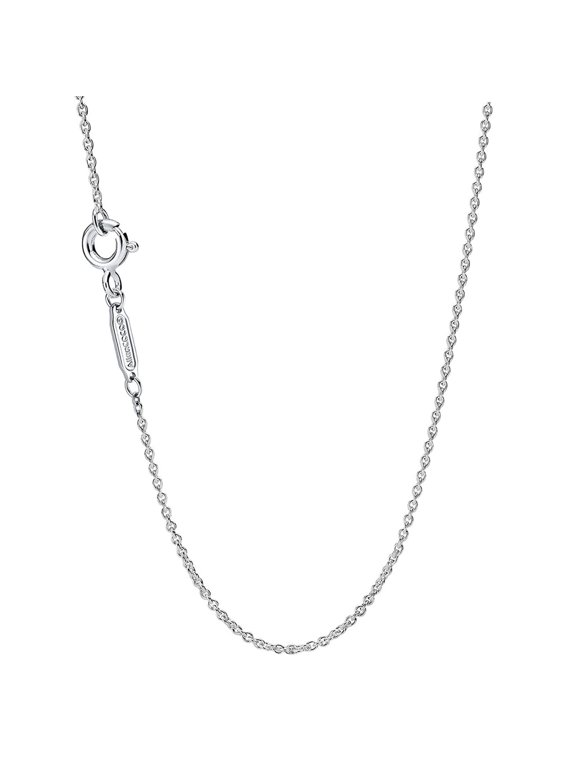 1.2mm Sterling Silver Chain Necklace Thin Cable Chain Silver Necklace Rope Chain Perfect Replacement for Pendant 16/18/21 Inch,Ideal Gifts for Loved