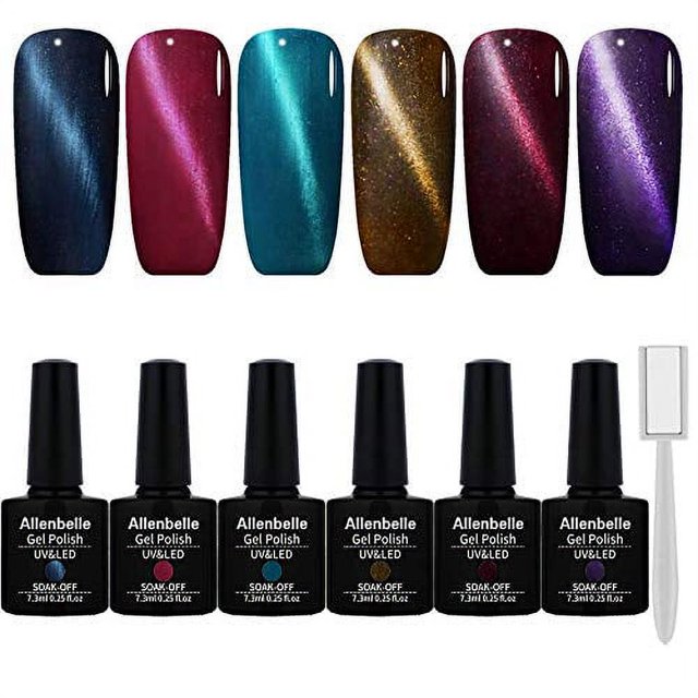 Allenbelle Gel Nail Polish Cat Eye Gel Nail Polish Soak Off UV