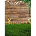 Allenjoy 72" x 96" Spring Brown Rustic Wood Backdrop Photography Spring