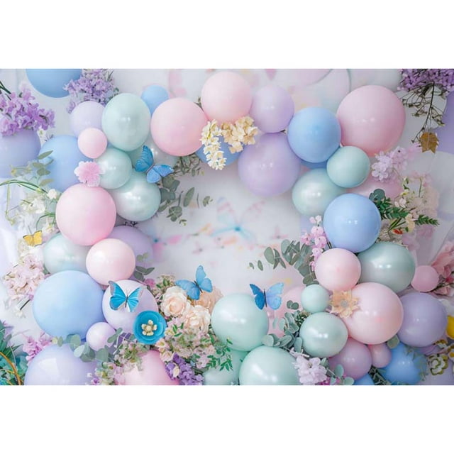 Allenjoy Butterfly Balloon Cake Smash Backdrop - Walmart.com