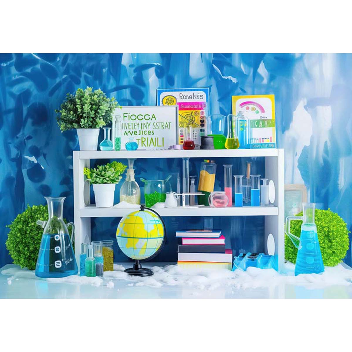 Cake Lab Box Allenjoy Chemistry Laboratory Cake Smash Backdrop - Walmart.com