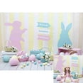 Allenjoy Easter Party Egg Background Photography Wood Door Baby Shower