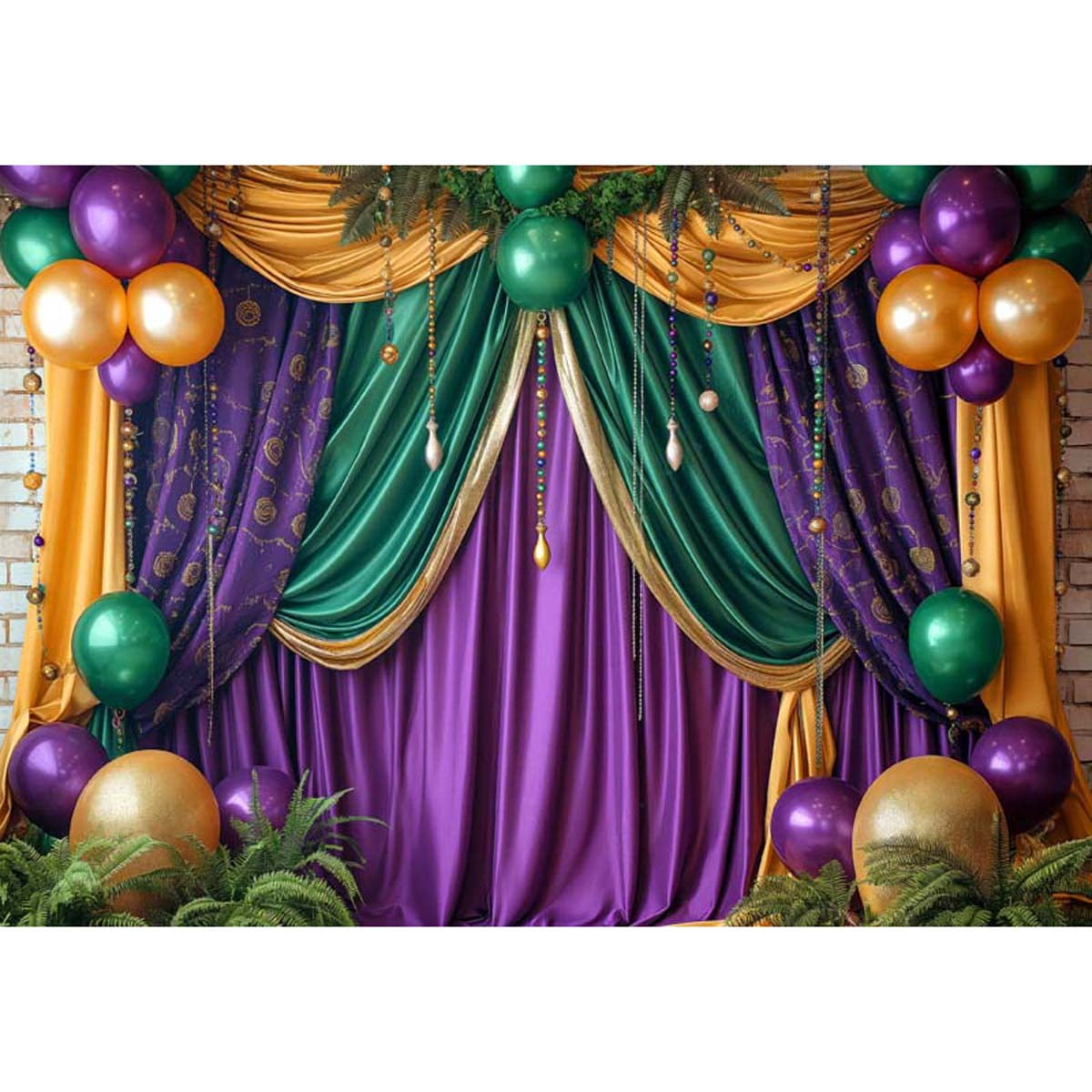 party city mardi gras backdrop