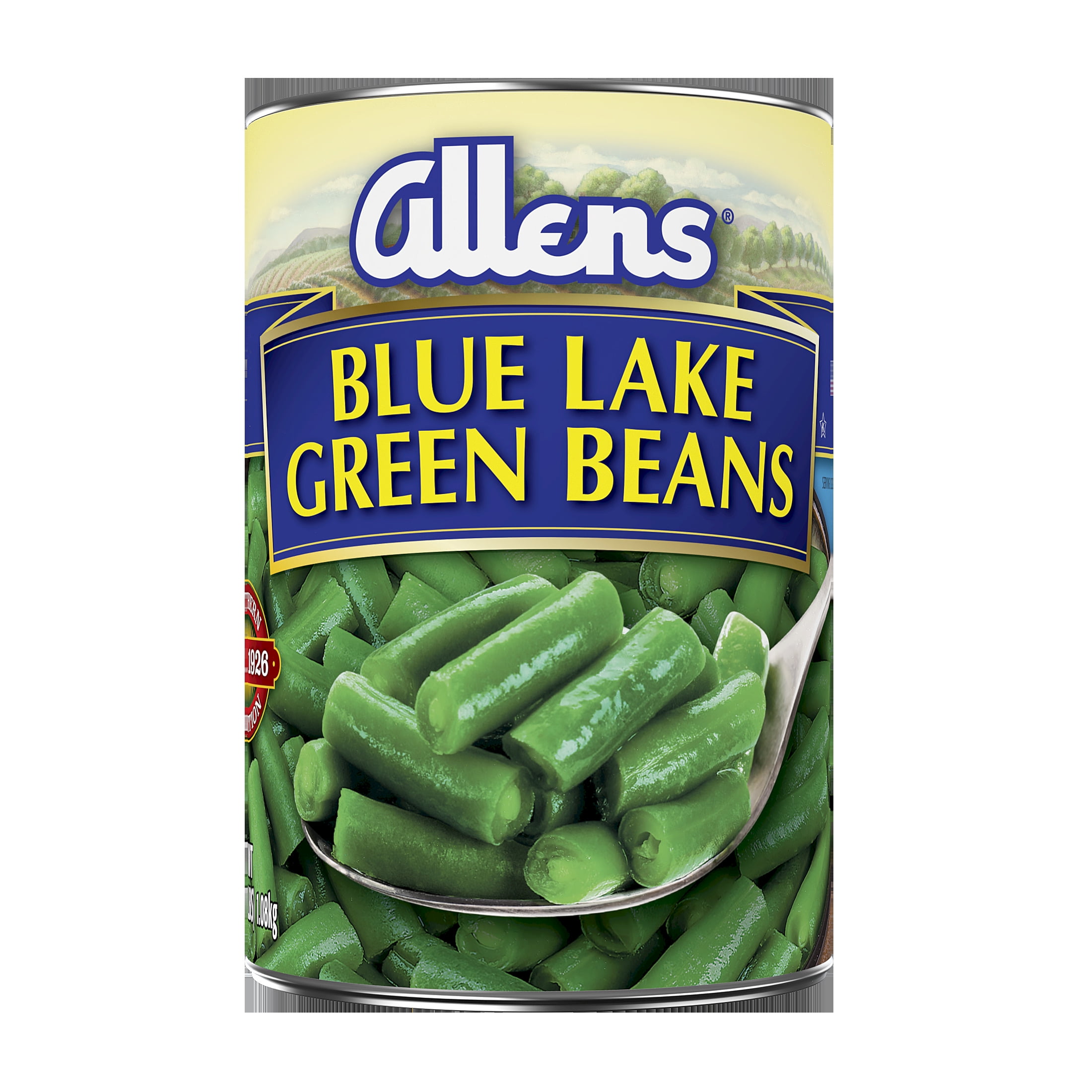 Allens Blue Lake Green Beans, Canned Vegetables, 38 oz