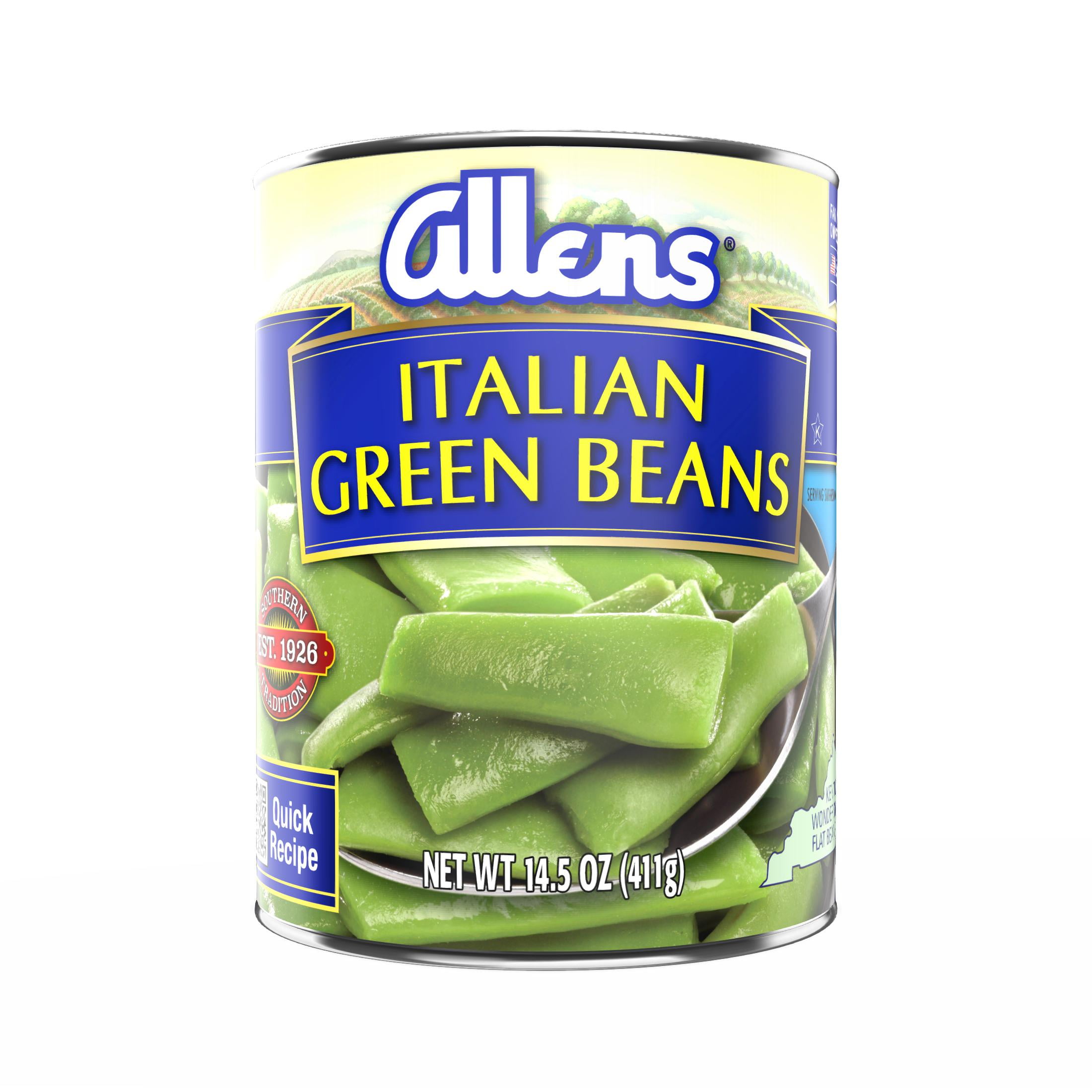 Allens Canned Cut Italian Green Beans, 14.5 oz