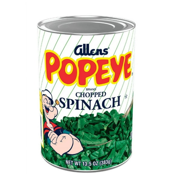 Allens Popeye Chopped Spinach, 13.5 oz., Can (Pack of 2)