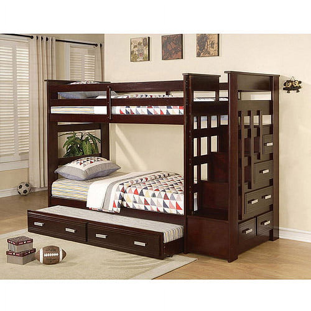 Allentown Twin over Twin Bunk Bed, Espresso - image 1 of 5