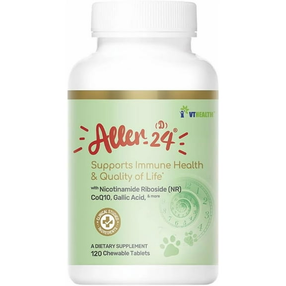 Aller-24 for Dogs. Chewable Tablets (24-Hour Anti-Aging Protection)